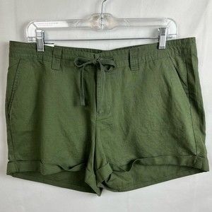 Gap Factory Flax and Cotton Cuffed Shorts Size 12 NWT